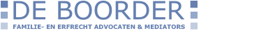 Logo De Boorder Familie- en Erfrecht Advocaten & Mediators, in Amsterdam